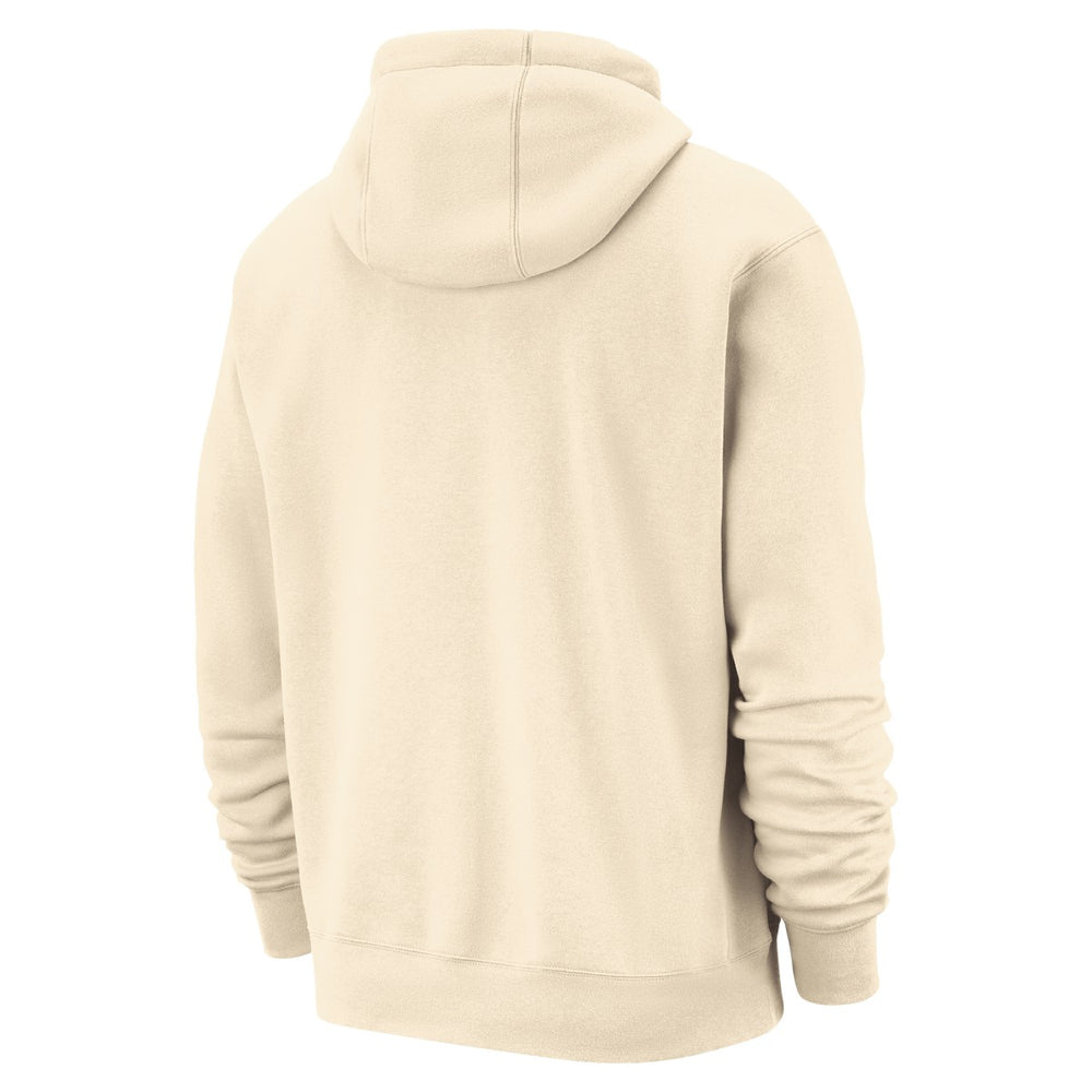 Natural New York Knicks 2025/26 City Edition Essential Remix Club Hoodie | NBA