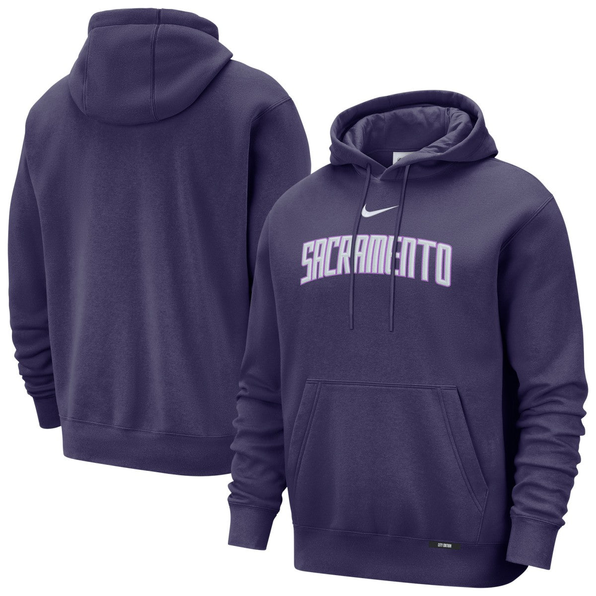 Purple Sacramento Kings 2025/26 City Edition Essential Remix Club Hoodie | NBA