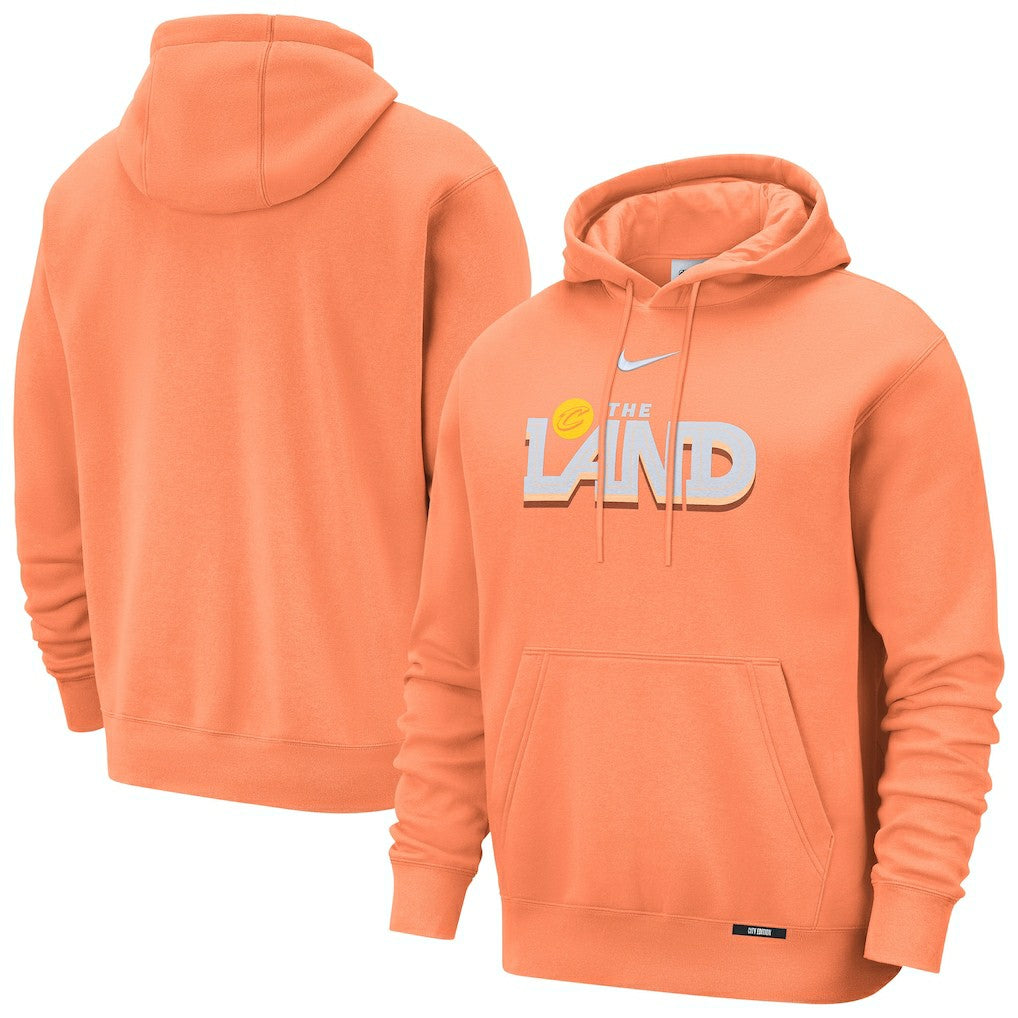 Orange Cleveland Cavaliers 2025/26 City Edition Essential Remix Club Hoodie sale | NBA