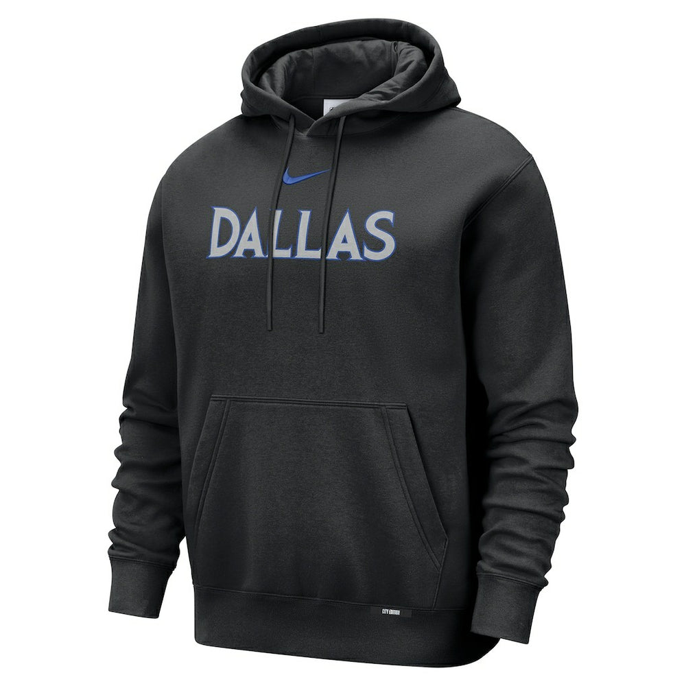 Black Dallas Mavericks 2025/26 City Edition Essential Remix Club Hoodie sale | NBA