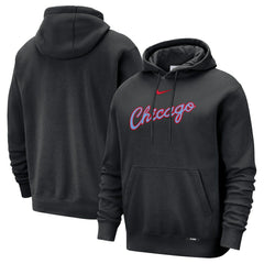 Black Chicago Bulls 2025/26 City Edition Essential Remix Club Hoodie sale | NBA