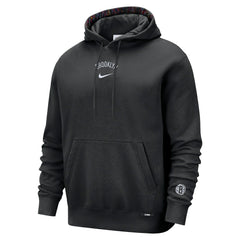 Black Brooklyn Nets 2025/26 City Edition Courtside Remix Premium Hoodie | NBA