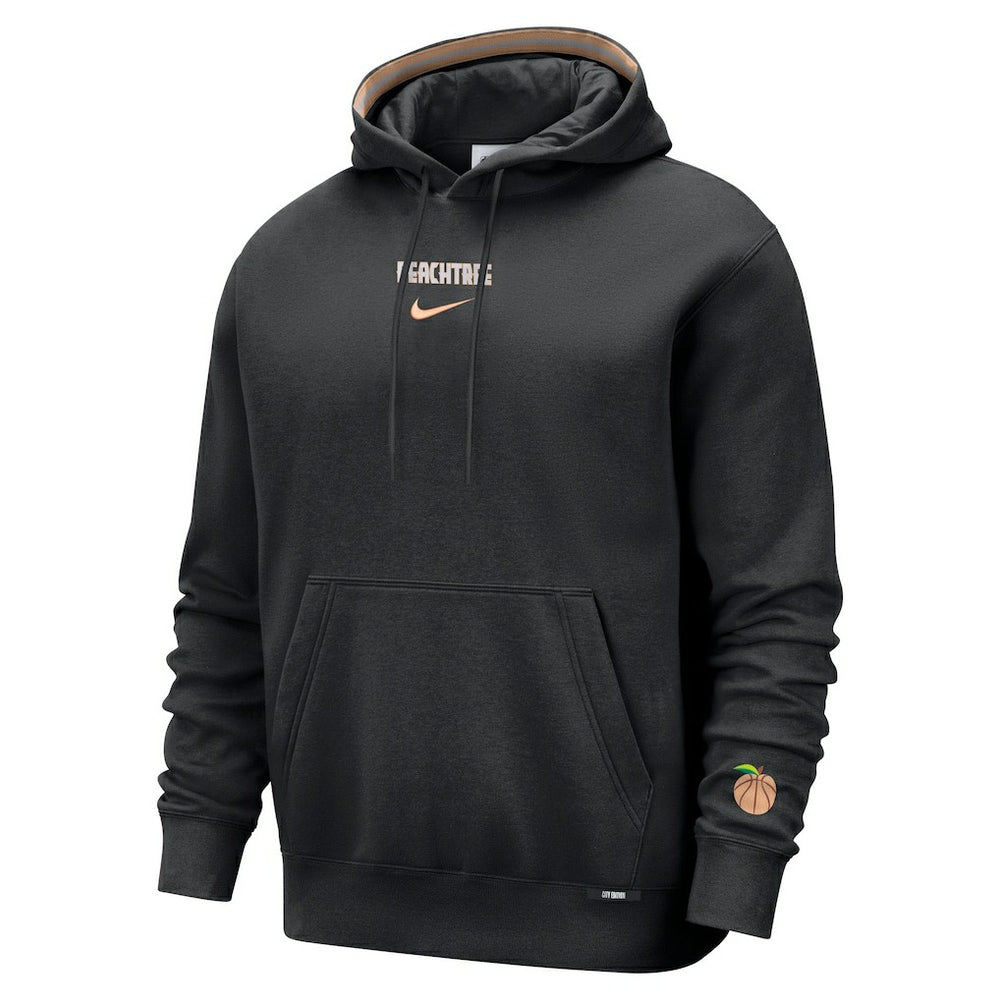 Black Atlanta Hawks 2025/26 City Edition Courtside Remix Premium Hoodie | NBA