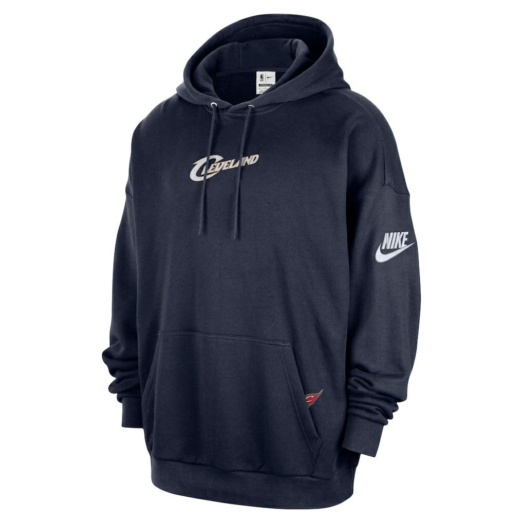 Navy Cleveland Cavaliers Classic Edition Hardwood Classics Premium Club Heavyweight Fleece Hoodie sale | NBA