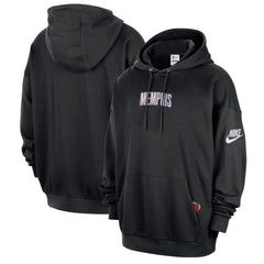 Black Memphis Grizzlies Classic Edition Hardwood Classics Premium Club Heavyweight Fleece Hoodie | NBA