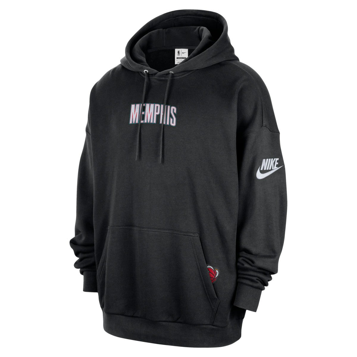 Black Memphis Grizzlies Classic Edition Hardwood Classics Premium Club Heavyweight Fleece Hoodie | NBA