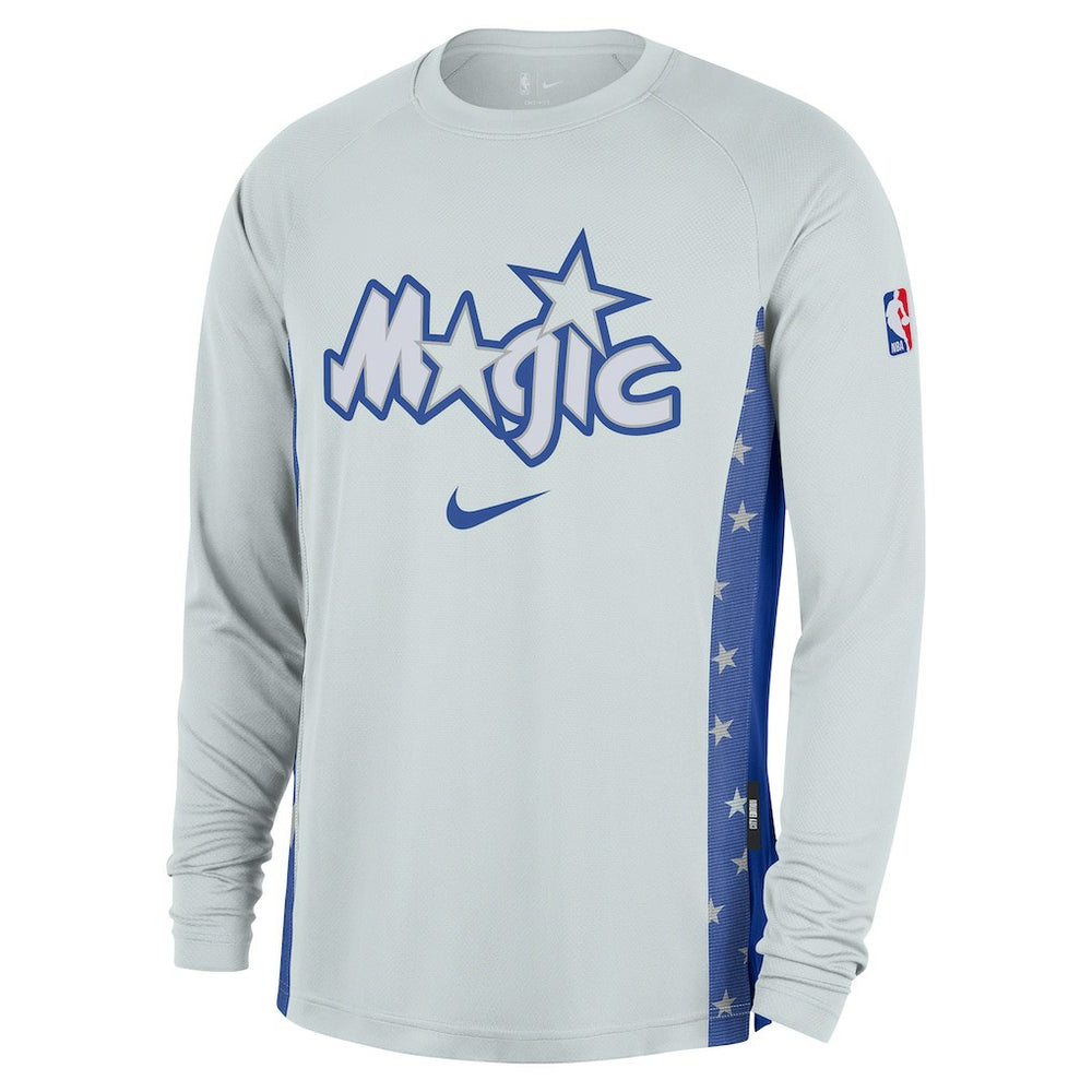 Silver Orlando Magic 2025/26 City Edition Authentic Pregame Dri-FIT Long Sleeve Shooting T-Shirt | NBA