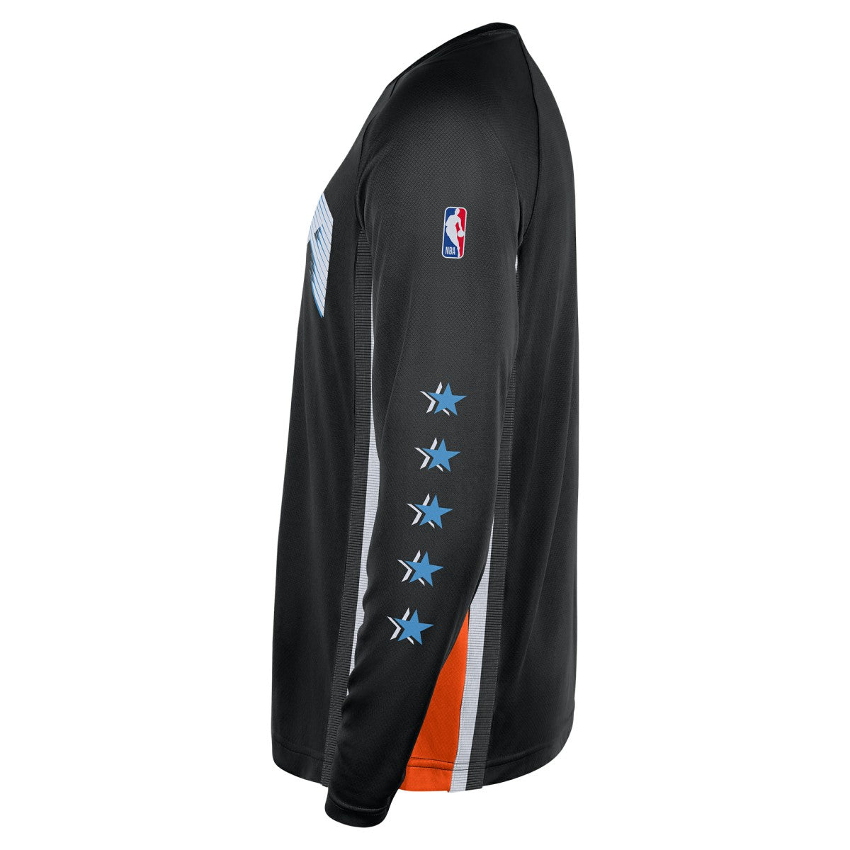 Black LA Clippers 2025/26 City Edition Authentic Pregame Dri-FIT Long Sleeve Shooting T-Shirt | NBA