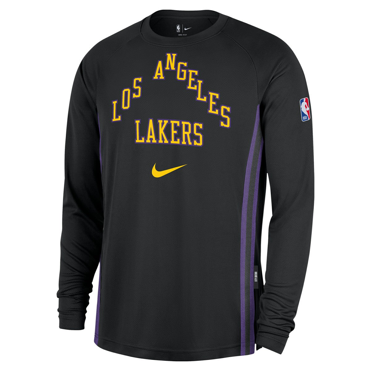 Black Los Angeles Lakers 2025/26 City Edition Authentic Pregame Dri-FIT Long Sleeve Shooting T-Shirt | NBA