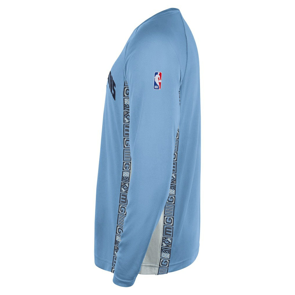 Light Blue Memphis Grizzlies 2025/26 City Edition Authentic Pregame Dri-FIT Long Sleeve Shooting T-Shirt | NBA