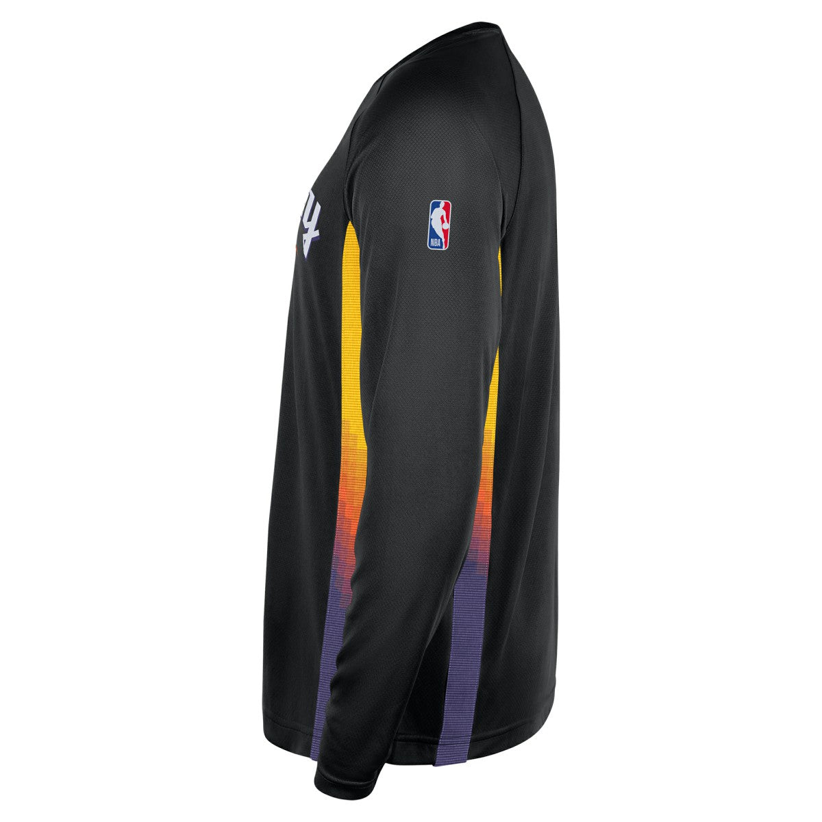 Black Phoenix Suns 2025/26 City Edition Authentic Pregame Dri-FIT Long Sleeve Shooting T-Shirt | NBA