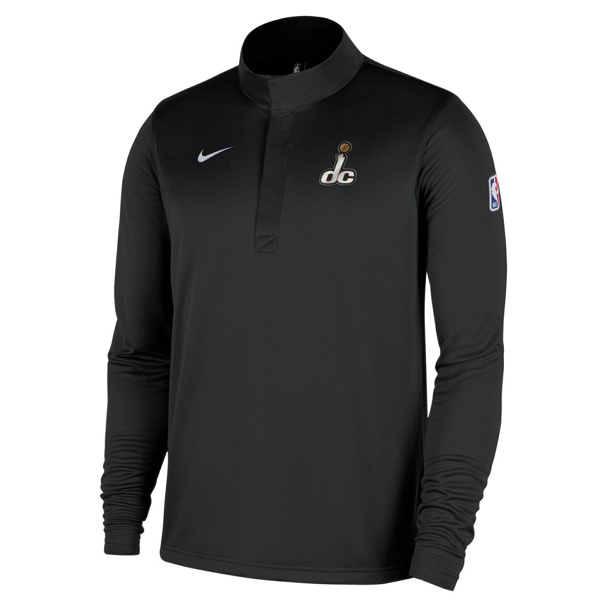 Black Washington Wizards 2025/26 City Edition Remix Authentic Coaches Dri-FIT Half-Zip Top | NBA