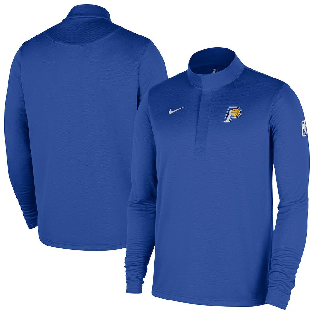 Blue Indiana Pacers 2025/26 City Edition Remix Authentic Coaches Dri-FIT Half-Zip Top | NBA