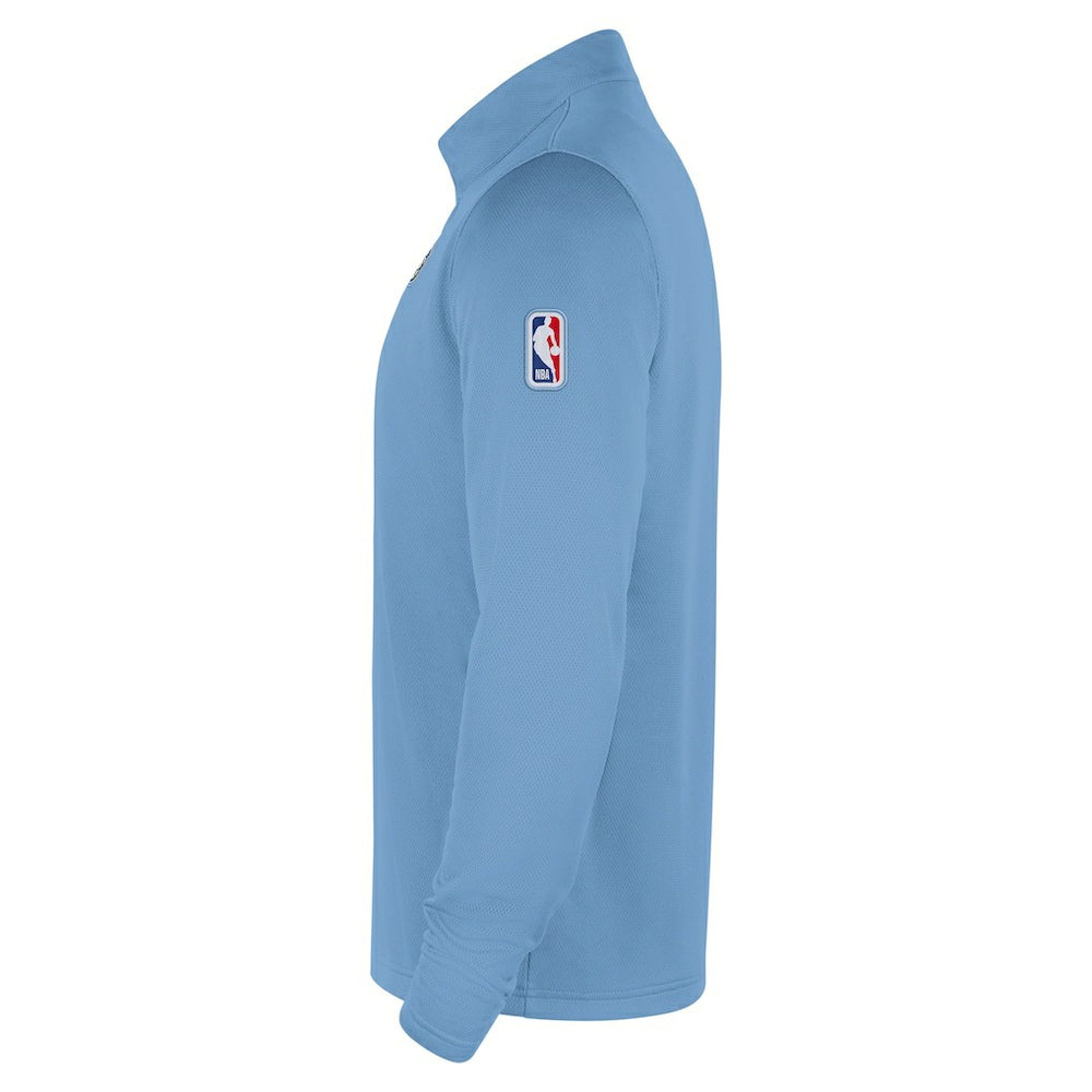 Light Blue Memphis Grizzlies 2025/26 City Edition Remix Authentic Coaches Dri-FIT Half-Zip Top | NBA