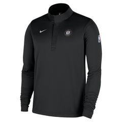 Black Brooklyn Nets 2025/26 City Edition Remix Authentic Coaches Dri-FIT Half-Zip Top | NBA