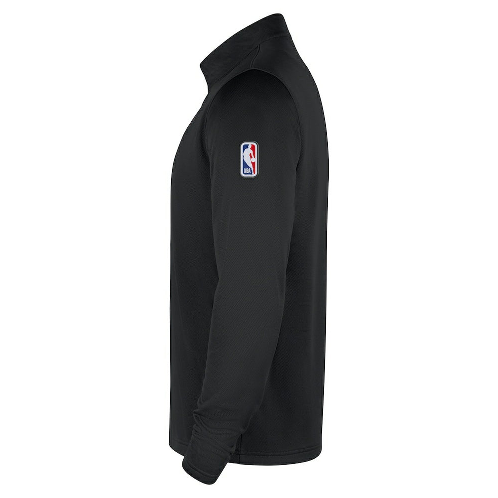 Black Brooklyn Nets 2025/26 City Edition Remix Authentic Coaches Dri-FIT Half-Zip Top | NBA
