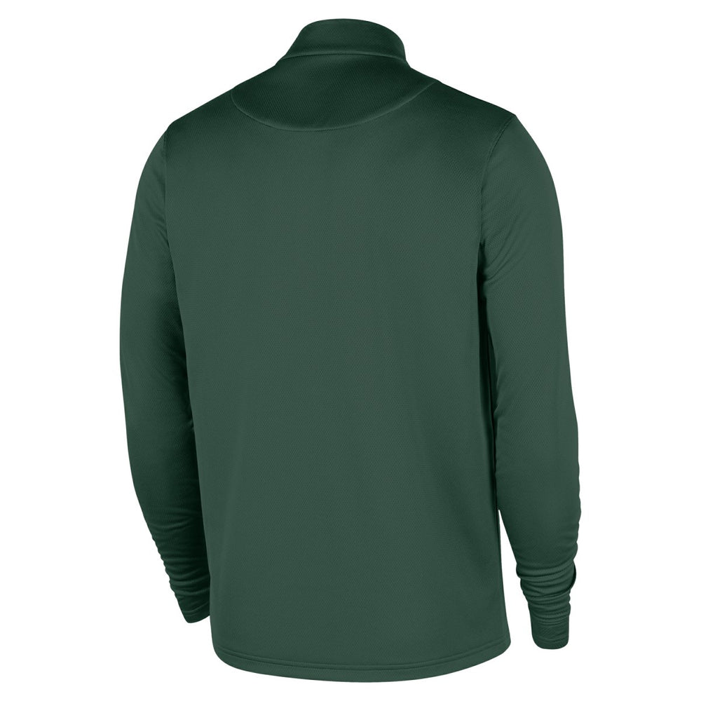 Hunter Green Milwaukee Bucks 2025/26 City Edition Remix Authentic Coaches Dri-FIT Half-Zip Top | NBA