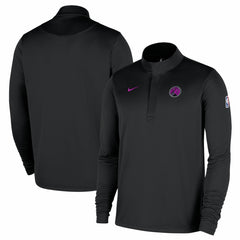 Black Minnesota Timberwolves 2025/26 City Edition Remix Authentic Coaches Dri-FIT Half-Zip Pullover | NBA