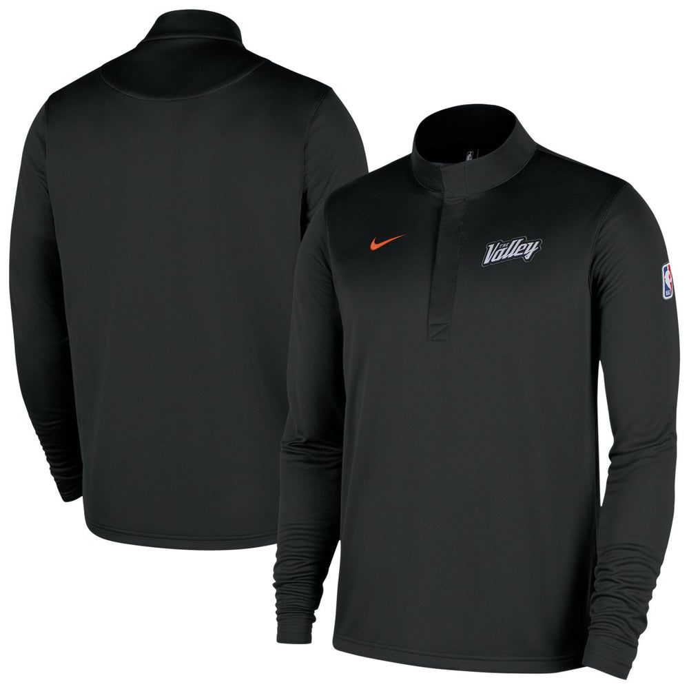 Black Phoenix Suns 2025/26 City Edition Remix Authentic Coaches Dri-FIT Half-Zip Top | NBA