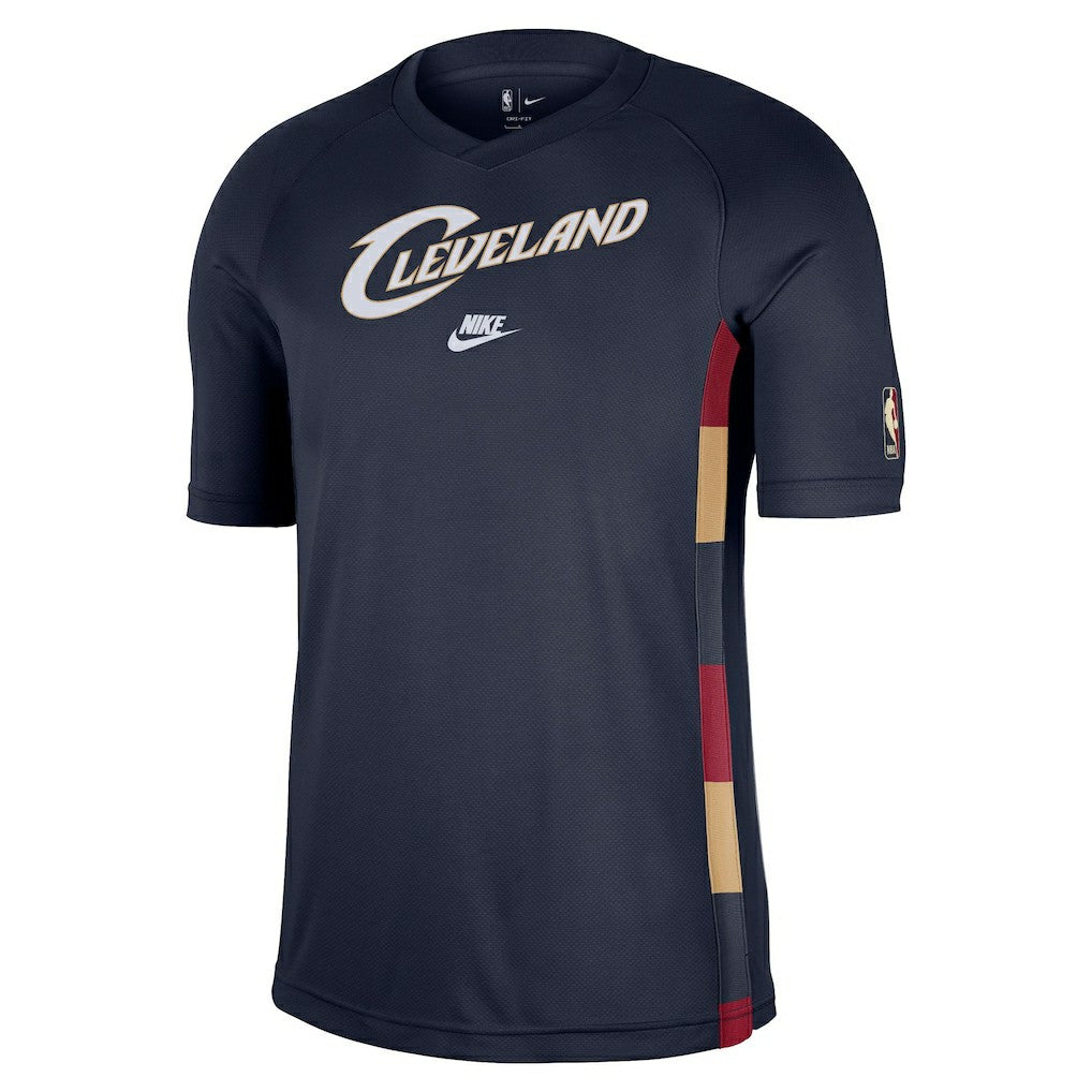 Navy Cleveland Cavaliers Classic Edition Hardwood Classics Authentic Game Shooting T-Shirt sale | NBA