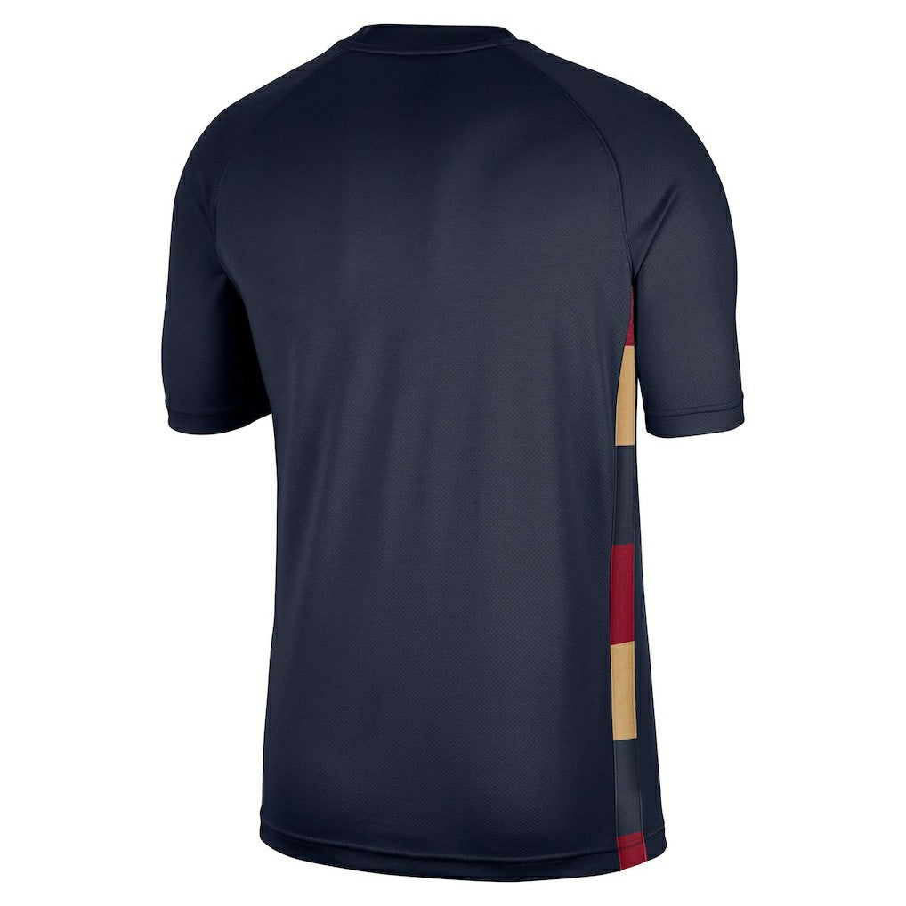 Navy Cleveland Cavaliers Classic Edition Hardwood Classics Authentic Game Shooting T-Shirt sale | NBA