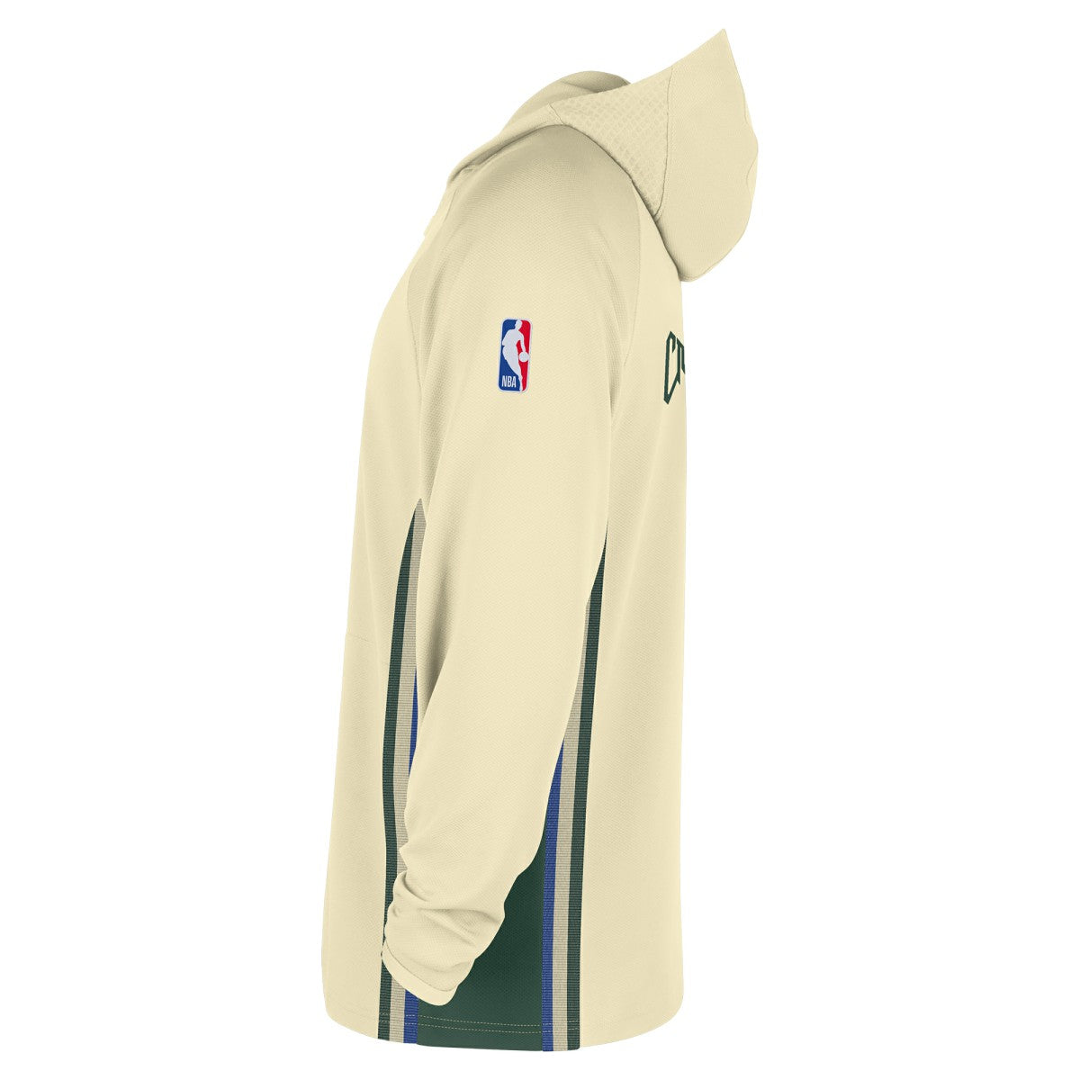 White Milwaukee Bucks 2025/26 City Edition Remix Authentic On-Court Quarter-Zip Dri-FIT Hooded Jacket | NBA