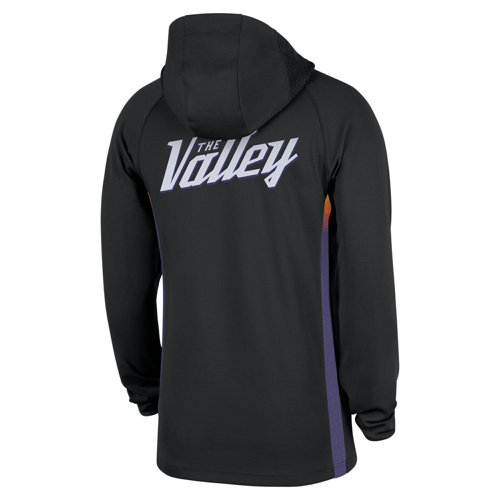 Black Phoenix Suns 2025/26 City Edition Remix Authentic On-Court Quarter-Zip Dri-FIT Hooded Jacket | NBA
