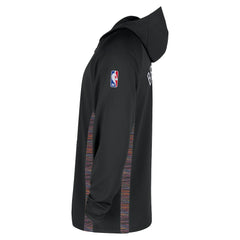 Black Brooklyn Nets 2025/26 City Edition Remix Authentic On-Court Quarter-Zip Dri-FIT Hooded Jacket | NBA