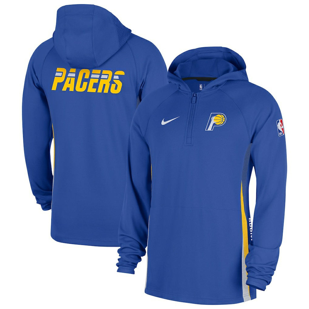 Blue Indiana Pacers 2025/26 City Edition Remix Authentic On-Court Quarter-Zip Dri-FIT Hooded Jacket | NBA