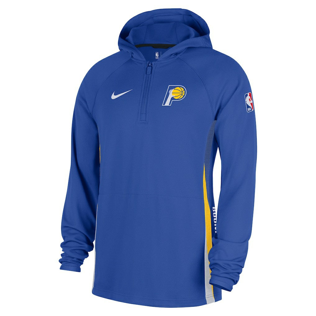 Blue Indiana Pacers 2025/26 City Edition Remix Authentic On-Court Quarter-Zip Dri-FIT Hooded Jacket | NBA
