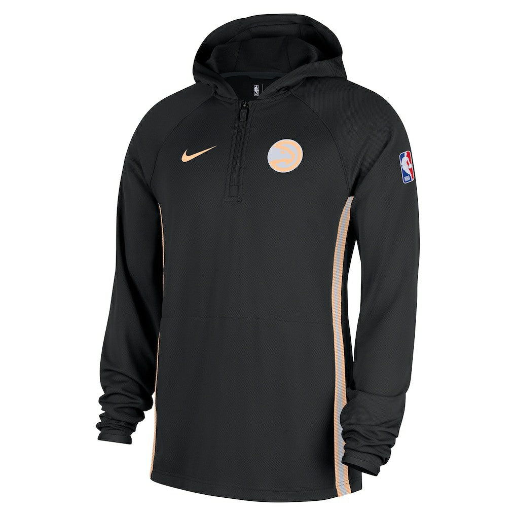 Black Atlanta Hawks 2025/26 City Edition Remix Authentic On-Court Quarter-Zip Dri-FIT Hooded Jacket | NBA