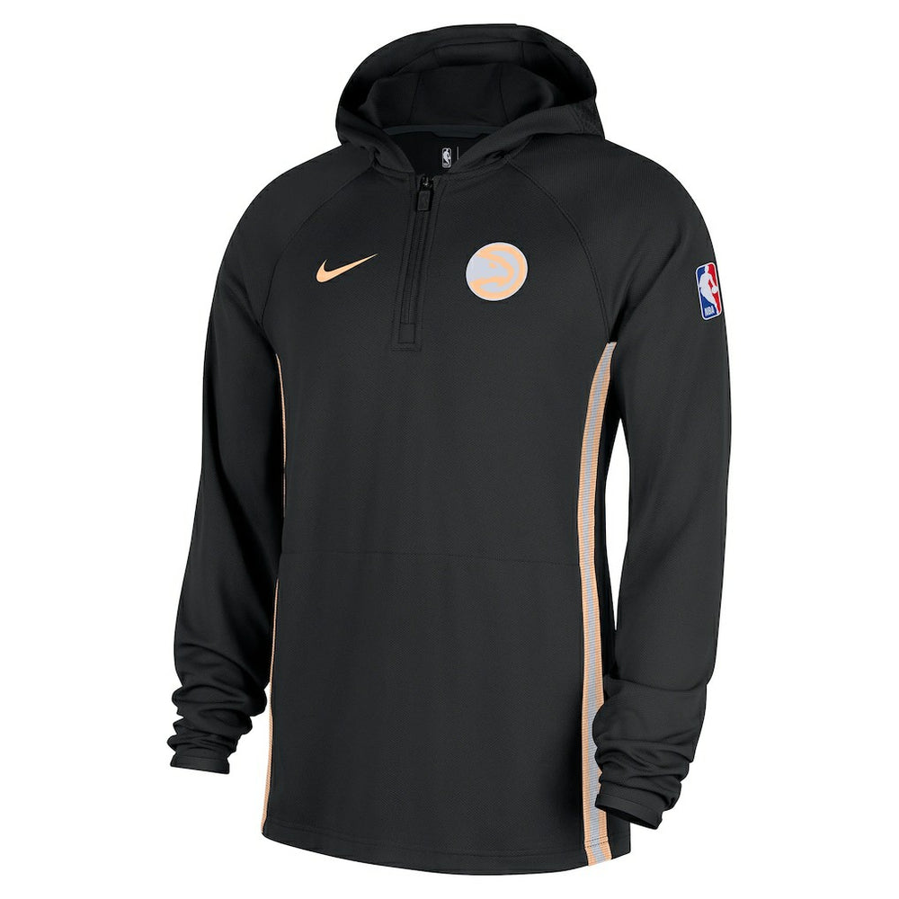 Black Atlanta Hawks 2025/26 City Edition Remix Authentic On-Court Quarter-Zip Dri-FIT Hooded Jacket | NBA