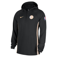 Black Atlanta Hawks 2025/26 City Edition Remix Authentic On-Court Quarter-Zip Dri-FIT Hooded Jacket | NBA