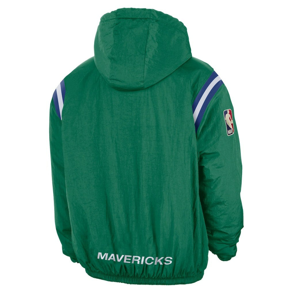 Green Dallas Mavericks Hardwood Classics Therma-FIT Half-Zip Hooded Windbreaker sale | NBA