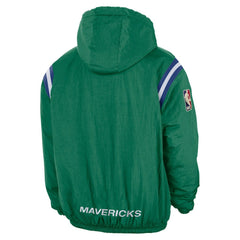 Green Dallas Mavericks Hardwood Classics Therma-FIT Half-Zip Hooded Windbreaker sale | NBA