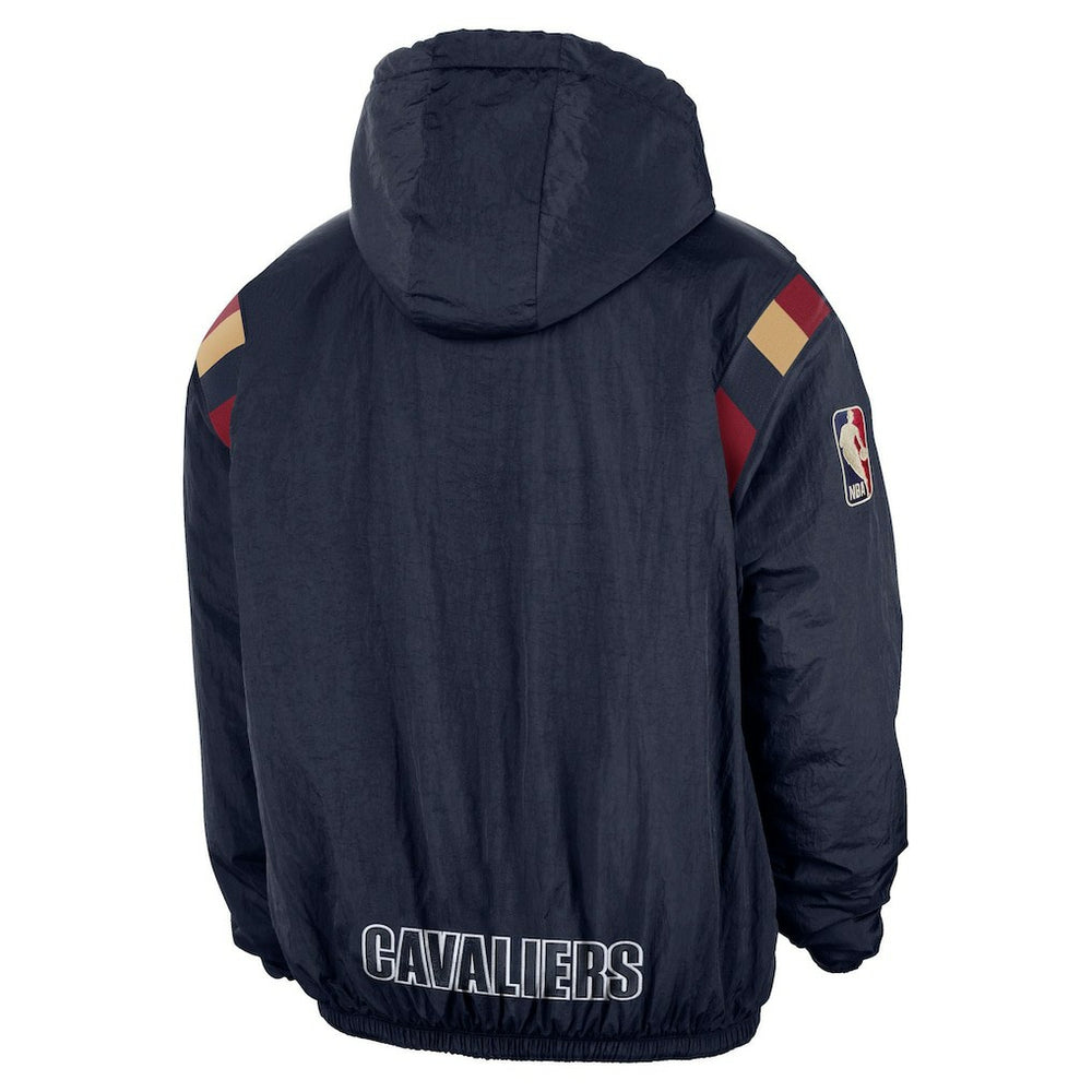 Navy Cleveland Cavaliers Hardwood Classics Therma-FIT Half-Zip Hooded Windbreaker sale | NBA
