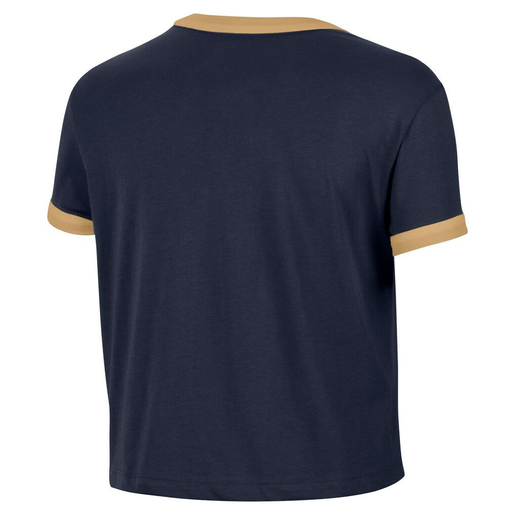 Navy Cleveland Cavaliers Women's Classic Edition Hardwood Classics Essential Vintage Ringer T-Shirt sale | NBA