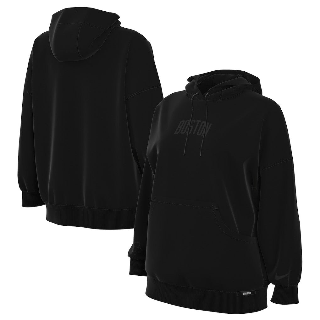 Black Boston Celtics Women's 2025/26 City Edition Remix Premium Fleece Hoodie | NBA