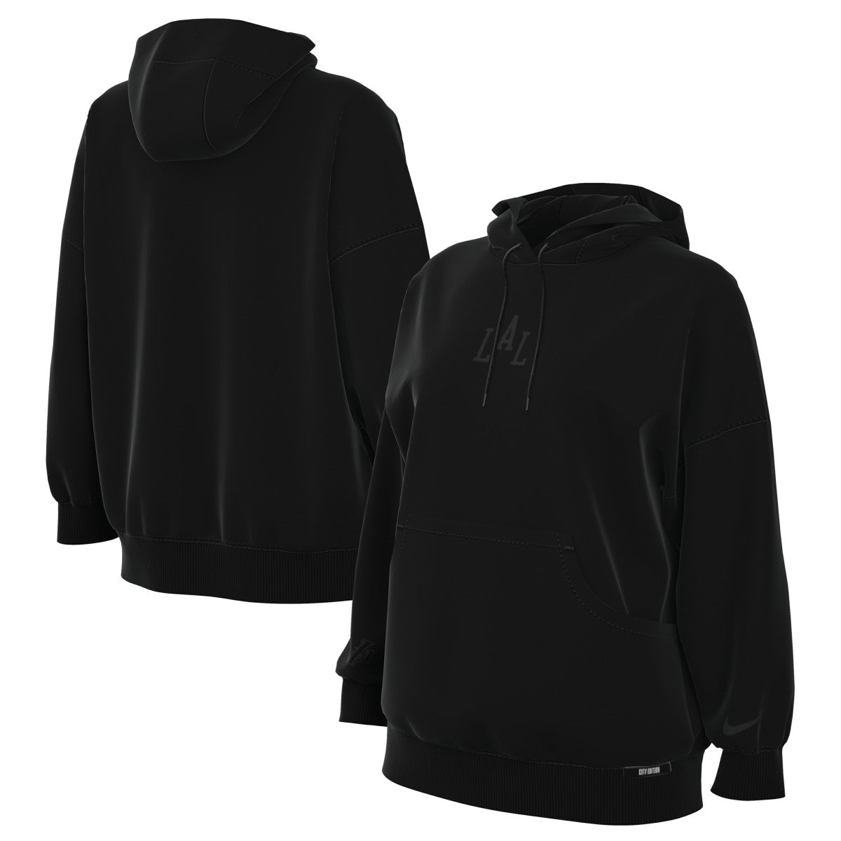 Black Los Angeles Lakers Women's 2025/26 City Edition Remix Premium Fleece Hoodie | NBA