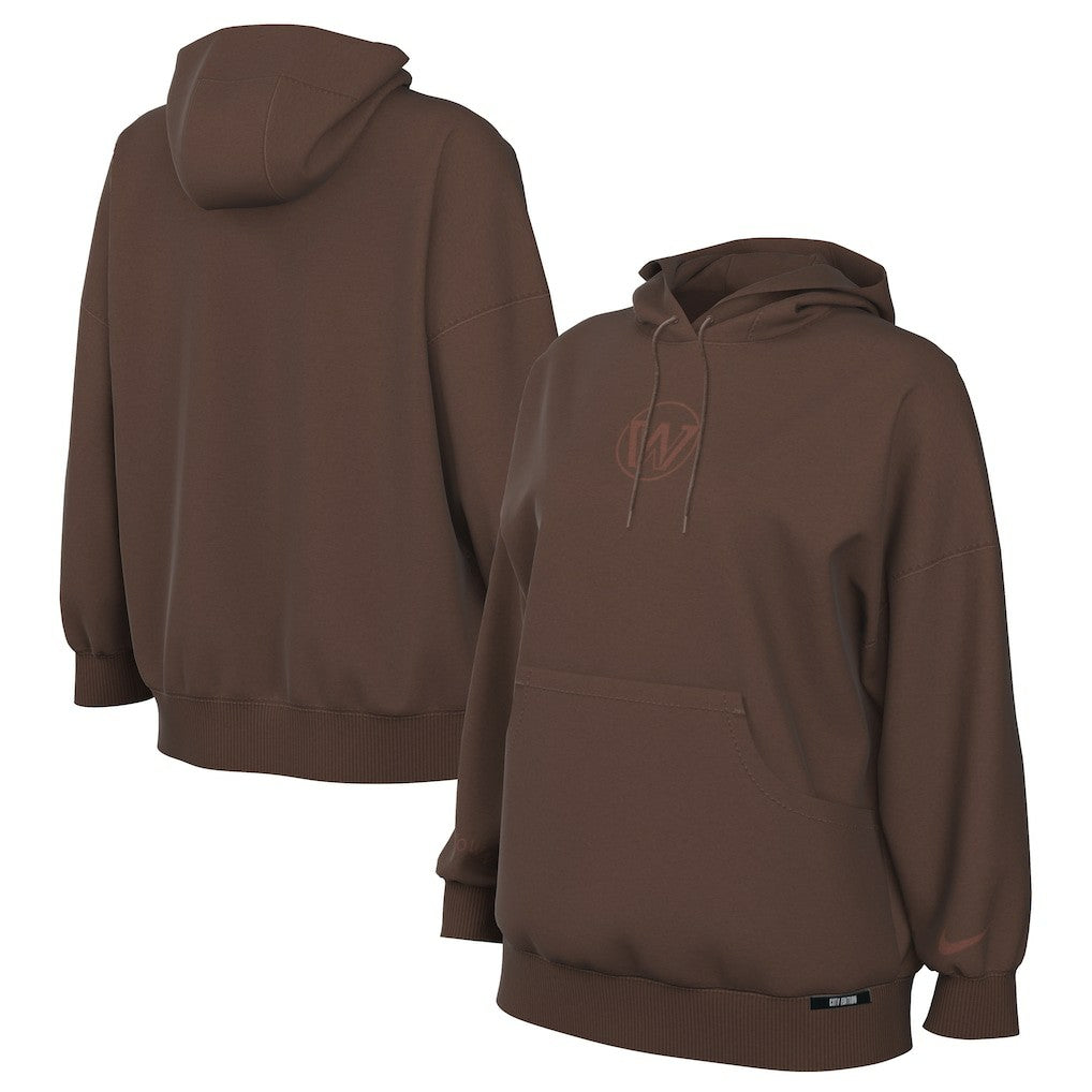 Brown Golden State Warriors Women's 2025/26 City Edition Remix Premium Fleece Hoodie sale | NBA