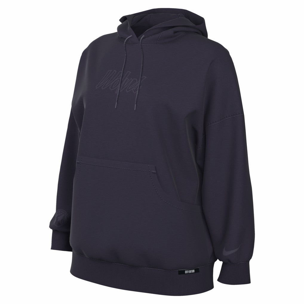 Purple Minnesota Timberwolves Women's 2025/26 City Edition Remix Premium Fleece Hoodie | NBA
