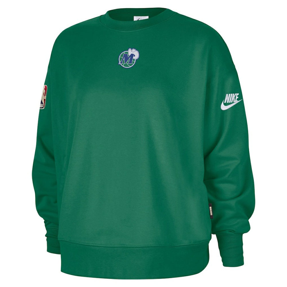 Green Dallas Mavericks Women's Classic Edition Hardwood Classics Premium Phoenix Fleece Sweatshirt sale | NBA