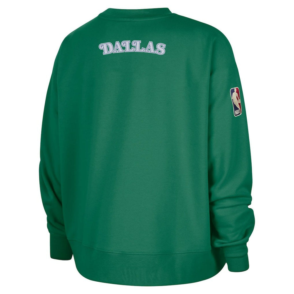 Green Dallas Mavericks Women's Classic Edition Hardwood Classics Premium Phoenix Fleece Sweatshirt sale | NBA