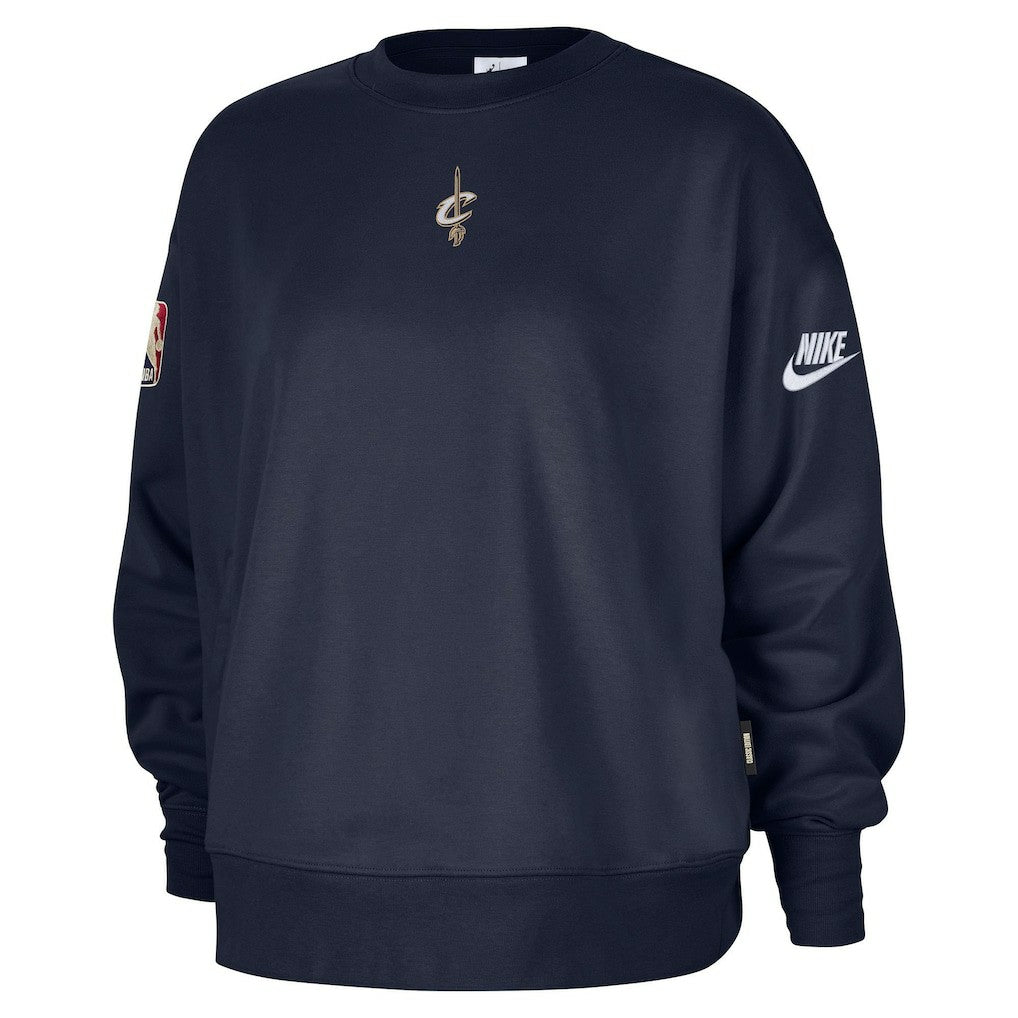 Navy Cleveland Cavaliers Women's Classic Edition Hardwood Classics Premium Phoenix Fleece Sweatshirt sale | NBA