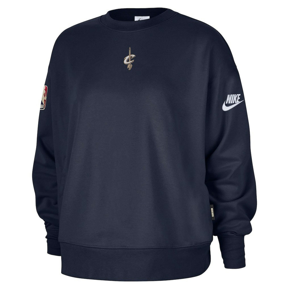 Navy Cleveland Cavaliers Women's Classic Edition Hardwood Classics Premium Phoenix Fleece Sweatshirt sale | NBA
