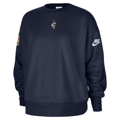 Navy Cleveland Cavaliers Women's Classic Edition Hardwood Classics Premium Phoenix Fleece Sweatshirt sale | NBA