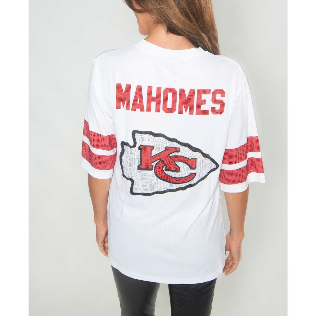 Kansas City Chiefs Cuce Women's Crystal V-Neck Tunic | NFL Near me