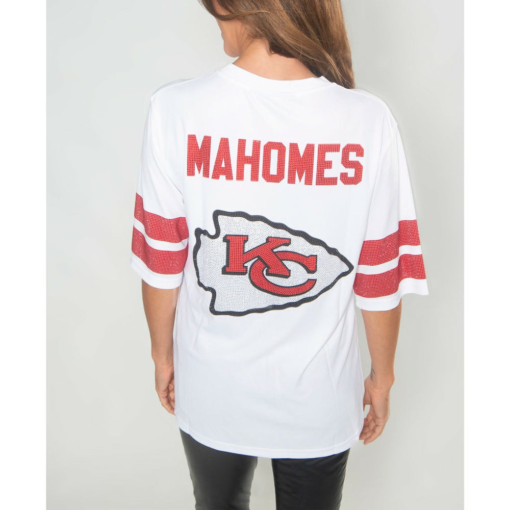 Kansas City Chiefs Cuce Women's Crystal V-Neck Tunic | NFL Near me