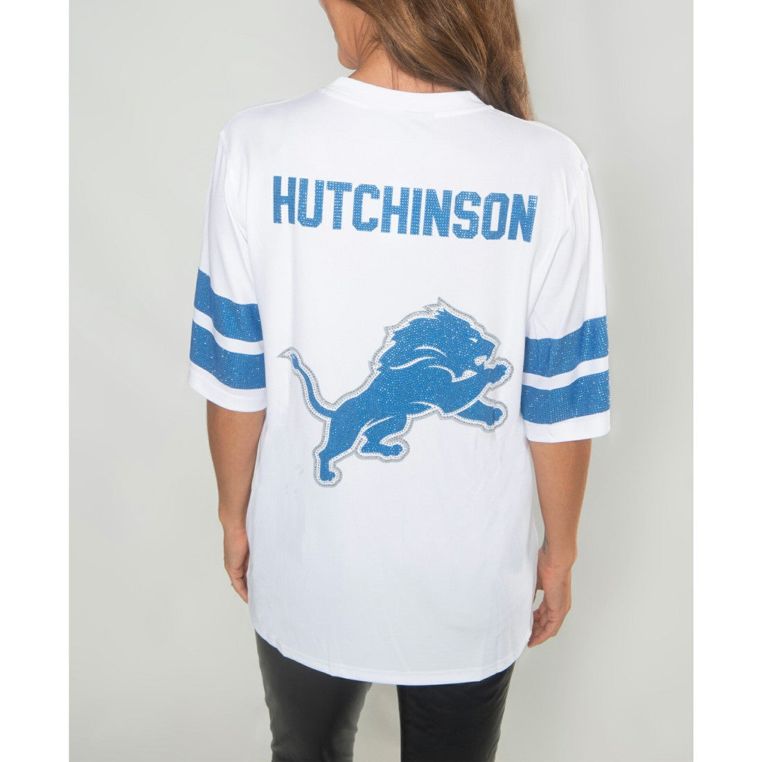 Detroit Lions Aidan Hutchinson  Cuce Women's Crystal V-Neck Tunic | NFL US