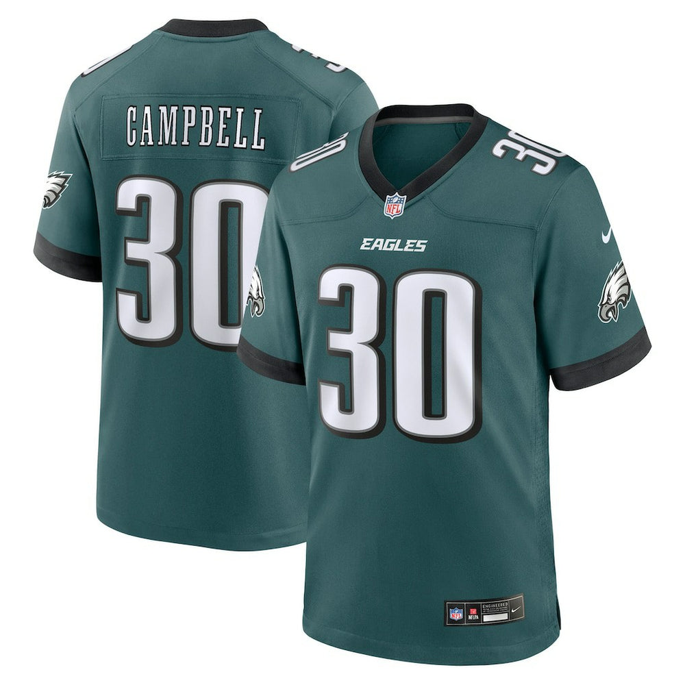 Philadelphia Eagles Jihaad Campbell  2025 NFL Draft First Round Pick Game Jersey | NFL Discount